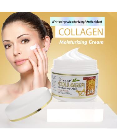 Collagen Moisturizing Cream with 24K Gold - Anti-Aging Hydrating & Skin Repair | 100ml - Buy Online on GoSupps.com