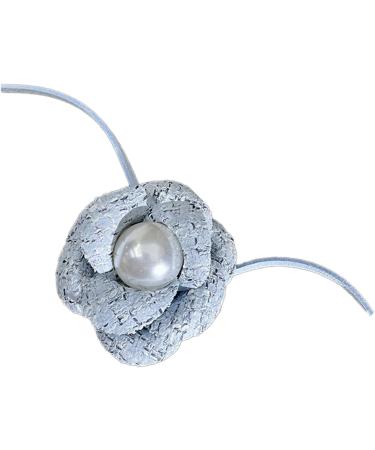 OralGos Elegant Flower Choker Necklace - Sophisticated Clavicle Chain Jewelry for Fashionable Ladies - Blue - Buy Online on GoSupps.com