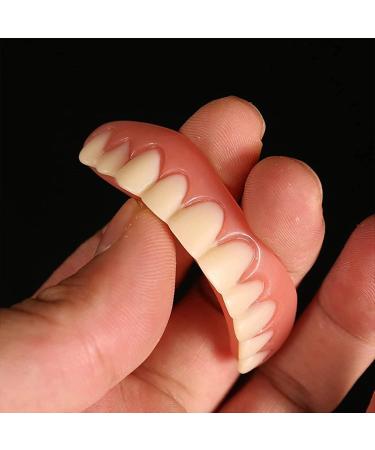 Hfdhd Instant Cosmetic Dentures - Comfortable Silicone Temporary Teeth for Men & Women | 9 Pairs Removable Tooth Prosthesis - Buy Online on GoSupps.com