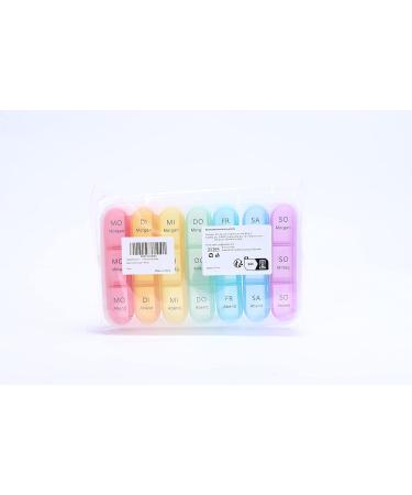 Tablet Box - 7 Days 3 Compartments | German Pill Organizer with 21 Compartments - Ideal for Daily Medication - Buy Online on GoSupps.com