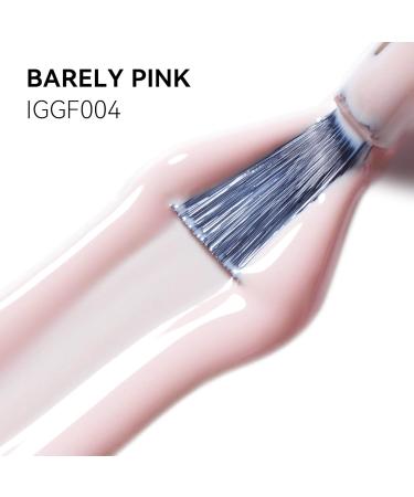 MEGIOR Pink Gel Nail Polish 15ml Barely Pink Gel Polish High Gloss Soak Off UV LED Nail Gel Polish for Nail Art Manicure Salon DIY Home Gift for Girls - Buy Online on GoSupps.com
