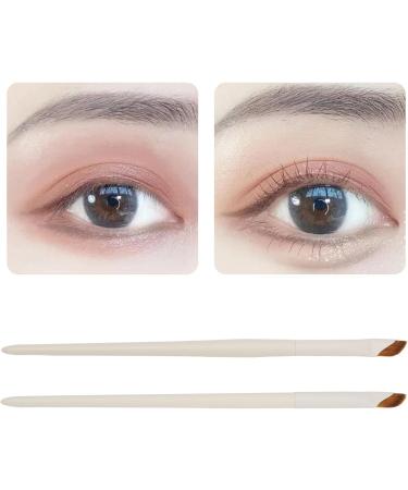 Eyeliner Brush Professional Slanted 2pcs Sickle Eyeliner Brush Portable for Home for Makeup Artist - Buy Online on GoSupps.com