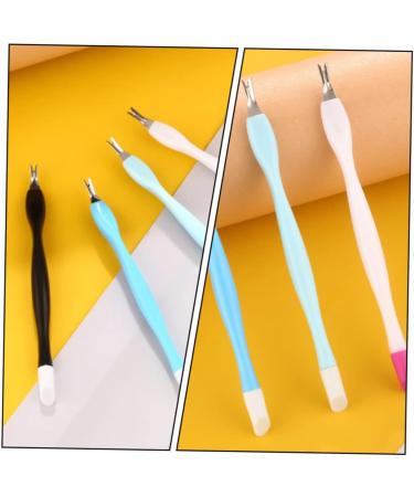 Beaupretty Nail Art Tools Rubber Nail Art Embossing Pen Cuticle Removers Dead Skin Removers Dead Skin Forks Dead Skin Pushers nail cleaner nail trimmer para u as rubber head plastic Nail - Buy Online on GoSupps.com