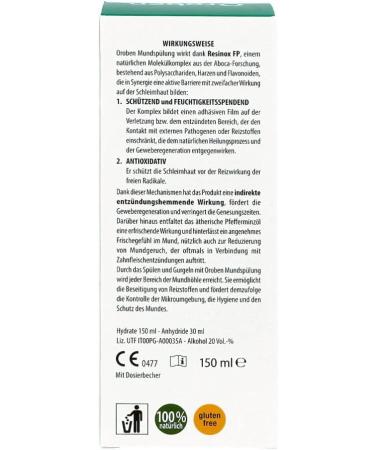 Oroben Mouthwash 150ml - Effective Oral Care for Fresh Breath | International Shipping Available - Buy Online on GoSupps.com