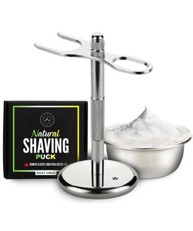 Excellent Straight Razor Stand Kit - Straight Razor Stand, Shaving Bowl, Soap Puck, Razor Stand For Straight Razor + Brush, Protect Your Razor & Brush, Organize Your Bathroom, Make Your Woman Happy Fits Straight Razor