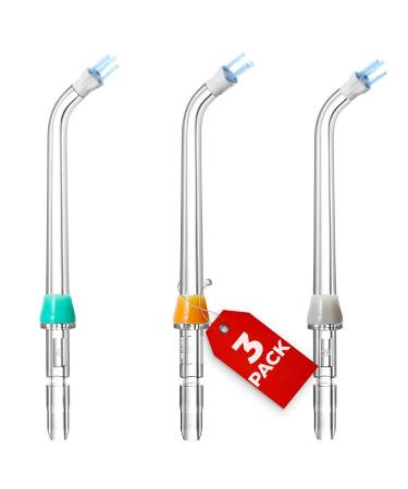 Plaque Seeker, Flosser Replacement Tips for Waterpik Water Flosser, Reach Flosser Refill Heads Replacement Heads for Waterpik, Compatible with Waterpik Oral Irrigator, Dental Flosser, Orthodontic Tips