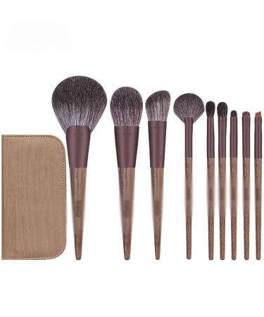 DFHBFG 9 Makeup Brushes Set Full Set of Loose Powder Blush Eye Shadow Repair Brushes 1 D