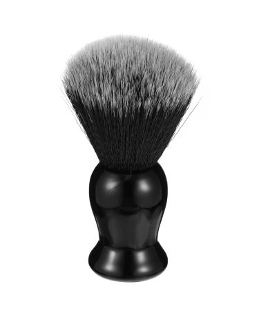 Fomiyes 3st beard brush made of foam beards in a round shape of shaving brushes Men's razor brush mustodel Beard Rapid brush Care brushes wooden handle plastic handle man round 10.3x3.2cmx3pcs blackx3st