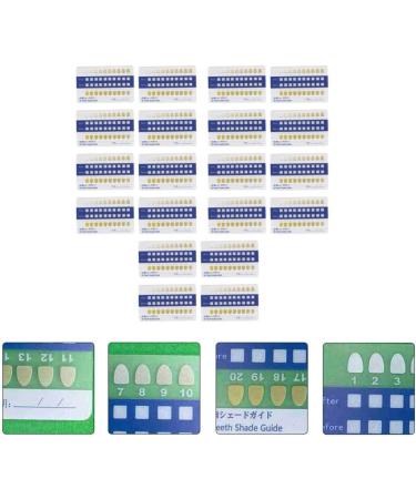 40Pcs Teeth Whitening Shade Guide - Professional Tooth Bleaching Chart for Home & Dental Use - Buy Online on GoSupps.com