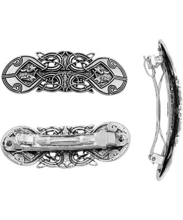 Vintage Hair Clip Knot Hair Pins Hollow Alloy Silver Hair Accessories for Women Girls Women Hair Pins - Buy Online on GoSupps.com