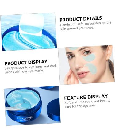 Angoily 2 Boxes Moisturizing Eye Mask Moisturizing Eye Patch Hydrating Eye Mask Eye Care Mask Pink Gel Lips Eye Dark Circles Masks Eyes Jellyfish Collagen Eye Ointment - Buy Online on GoSupps.com