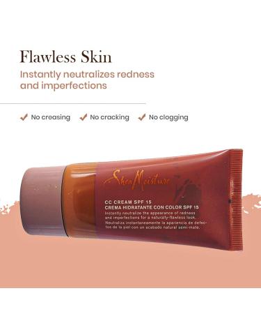 SheaMoisture CC Cream SPF 15 - Prime, Correct, Moisturize, Brighten, and Protect (Light) - Buy Online on GoSupps.com