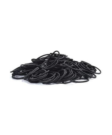 100 PCS Youxuan Small Hair Elastics for Girls - Soft & Comfy Black Rubber Bands - Buy Online on GoSupps.com