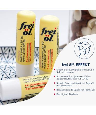 Frei l HydroLipstick SPF 50 - Hydrating Lip Care with Hyaluronic Acid & 5-in-1 Sun Protection | 4.5g - Shop Internationally - Buy Online on GoSupps.com