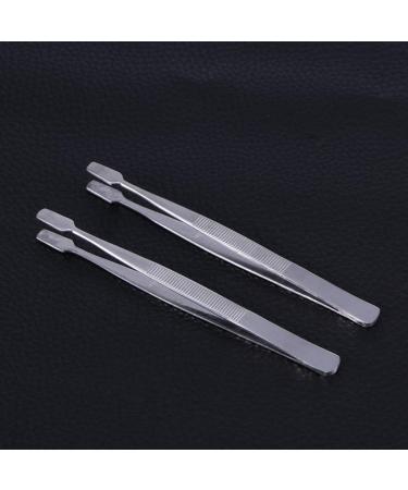Doitool 2-Pack Precision Tweezers for Stamps & Jewelry - Metal Philatelic Tools for Document Handling - Buy Online on GoSupps.com