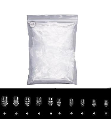 500Pieces Fake Nails Hollow Nail Tip Press On Nails Artificial Nails Full Cover Resin Fake Nails for Women Girls Nail Decorations Nail Accessories Manicure Tools DIY Nail Art - Buy Online on GoSupps.com