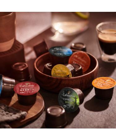 Tchibo Cafissimo Tasting Premium Edition - 60 Sustainable & Fair Trade Coffee Capsules (Caff Crema & Espresso) - International Shipping Available - Buy Online on GoSupps.com