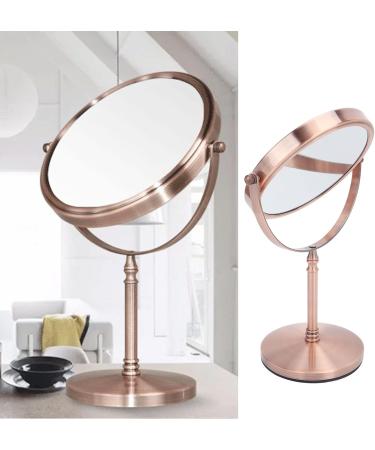 DADEA Double Sided Mirror Make Up Mirror with Stand 7in Large Cosmetic Mirror Fingerprint Prevention Double Side Hd 3x Magnified Vintage Mirror for Women Dressing and Beauty. - Buy Online on GoSupps.com