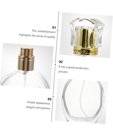 Ipetboom 1pc Spray Perfume Bottle Clear Spray Bottle Mini Perfume Bottle Clear Container with Lid Spray Mist Bottle Refillable Mist Container Perfume Container Portable Crystal Bottle Glass - Buy Online on GoSupps.com