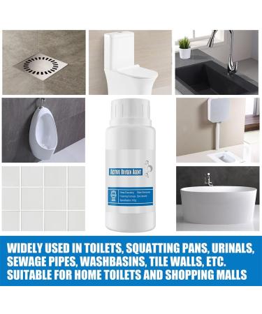 Splash Foam Toilet Cleaner Splash Toilet Cleaner Toilet Active Oxygen Agent Splash Toilet Cleaner Foam Powder Fortoilet Squatting Pans Urinals Pipe Cleaning (250G*2) - Buy Online on GoSupps.com