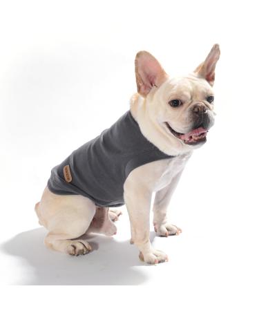 Caracaleap dog sweater - dog coat soft and warm t -shirt dog winter clothing coat cat sweater sweater for medium -sized dogs xl dark gray