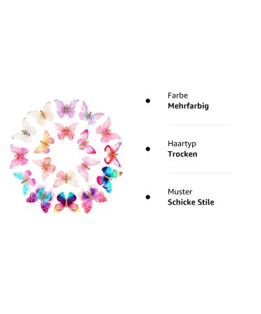 Boao 18 Pieces Glitter Butterfly Hair Clips for Teens & Women - Chic Styles - Buy Online on GoSupps.com