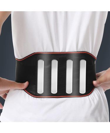 IPENNY Self-Heating Waist Support Belt | Adjustable Compression Straps for Men & Women | Lumbar Pain Relief - L-Black (32.8-35.4 inches - Buy Online on GoSupps.com