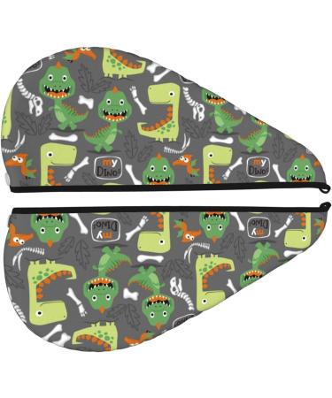 Buy Cartoon Dinosaurs Hair Towel Wrap | Quick Drying Turban for Effortless Hair Care - Buy Online on GoSupps.com