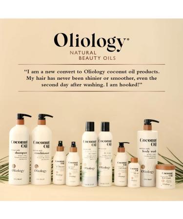 Oliology Blow Dry Accelerator & Priming Spray 8.5 oz - Coconut Oil Formula, Heat Styling Primer - Made in USA, Paraben Free - Buy Online on GoSupps.com