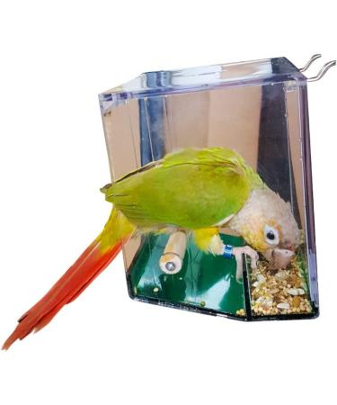 Birds LOVE Hanging Seed Catcher Tray for Small Birds - Ideal for Lovebirds, Cockatiels, Canaries, Sun Conures - Blue/Green - Buy Online on GoSupps.com