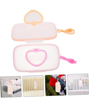 Ipetboom 2 Pcs Travel Wipes Dispenser Wipe Case for Diaper Bag Wipe Storage Holder Portable Wipe Storage Case Portable Wipes Dispenser Travel Wipes Case Wet Wipes Silica Gel Towel Box Baby - Buy Online on GoSupps.com