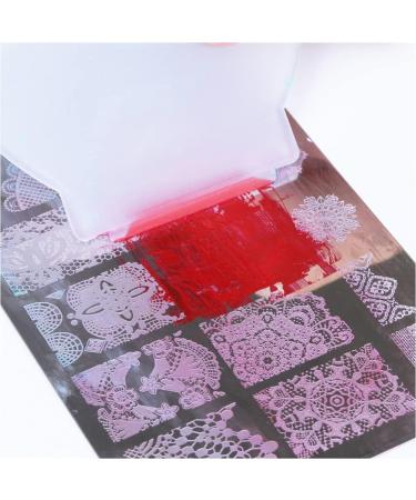 2-in-1 Nail Transfer Printing Plate & Clear Jelly Stamper - Double Head Nail Stamp Tool for Perfect Manicure - Multitools for Fingernail Art - Buy Online on GoSupps.com