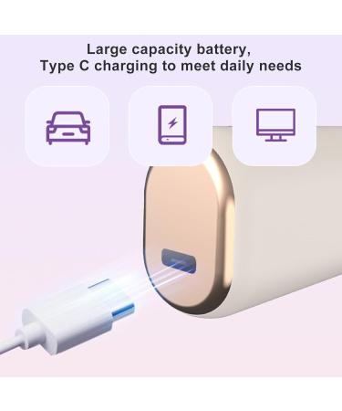 Buy VGEBY 2 in 1 Portable Straightening Brush - Cordless Mini Hair Straightener with 3 Adjustable Temperatures & Anti-Scald Design - Perfect for All Hair Types - Khaki - Buy Online on GoSupps.com