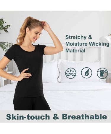 Mancyfit Women's Black Thermal Short Sleeve Base Layer Shirt - Large - Buy Online on GoSupps.com