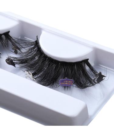 Uranian False Eyelashes | Natural Look Faux Mink Lashes | Fluffy Dramatic Long Eyelashes for Women & Girls | Halloween Costume Makeup | Style 2 - Pimpkin Cat Candy - Buy Online on GoSupps.com