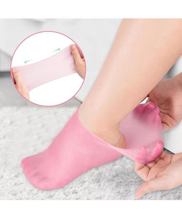 SHSHbuy 3 Pairs Moisturising Socks Silicone Feet Socks Silicone Pedicure Socks Gel Socks for Cracked and Dry Feet Exfoliating Hands for Dry Feet - Buy Online on GoSupps.com