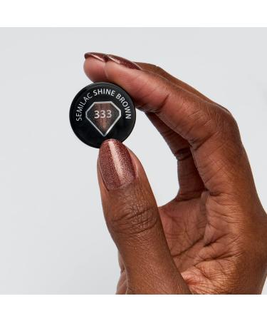 SEMILAC 333 Shine Brown Nail UV Gel Polish | Long Lasting and Easy to Apply | Soak off UV/Led | Perfect for Home and Professional Manicure and Pedicure 7 ml - Buy Online on GoSupps.com