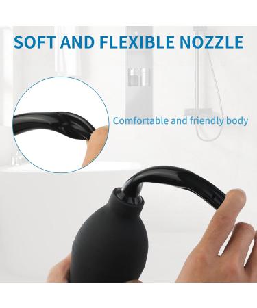 Xocome 310ml Duche Enema Kit - Reusable Silicone Constipation Relief for Men & Women - Black - International Shipping Available - Buy Online on GoSupps.com
