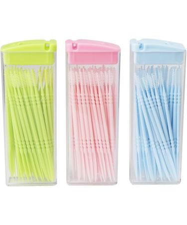 Kemelo 50pcs Double Head Dental Brush Tooth Stick Floss Pick Toothpicks International Shipping Available - Buy Online on GoSupps.com