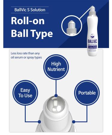 BallVic S Solution - Scalp Care Hair Loss Treatment for Men - DHT Blocker Tonic Serum - 1.8 Oz (50g) - Buy Online on GoSupps.com