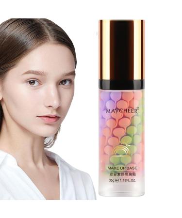 JPSDOWS Colour | Face Makeup Base Primer with Natural Formula Excellent Miscible Concealer and Moisturizing Effect for Oil and All Skin Types