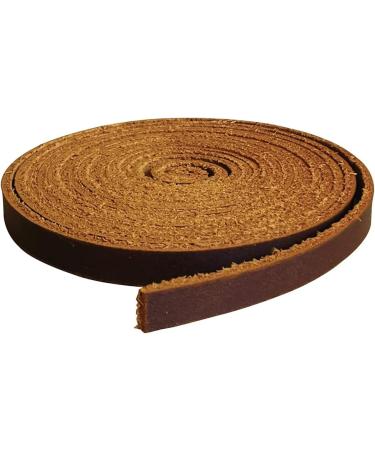 Genuine Leather Strip 1/4 x 72 Bourbon Brown - 1.8-2mm Thick for DIY Craft Projects - Buy Online on GoSupps.com
