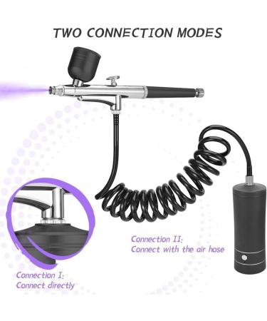 Hoadoek Cordless Rechargeable Compressor Airbrush Set Portable Airbrush Automatically Handles Model Painting Nails Makeup B - Buy Online on GoSupps.com