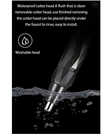 2-in-1 Rechargeable Sideburn & Nose Hair Trimmer for Men & Women - Painless Professional & Easy to Clean (Black) - International Shipping Available - Buy Online on GoSupps.com