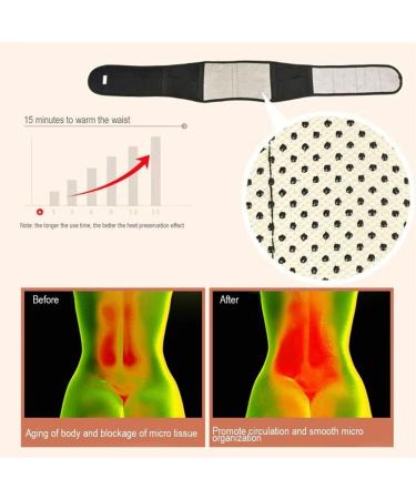 Samnuerly Adjustable Tourmaline Magnetic Back Support Belt - Lumbar Support Therapy for Men & Women (Black Size S) - Buy Online on GoSupps.com