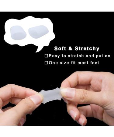 12 PCS Gel Toe Caps for Pain Relief | Silicone Toe Protection for Bubbles Hammer Toes & More | International Shipping - Buy Online on GoSupps.com