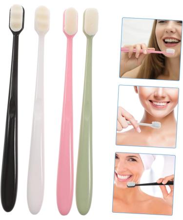 Beaupretty Soft Toothbrush Set - Extra Soft Natural Bristles for Adults & Kids | 4-Piece Travel Pack - Buy Online on GoSupps.com