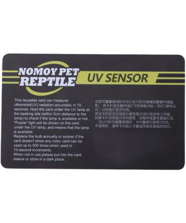 Pssopp 5pcs UV Rapid Test Cards - UVB Sensor for Reptile Heating Lamps | Photochromic UVB Card Display - Worldwide Shipping - Buy Online on GoSupps.com