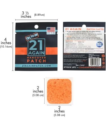 21 AGAIN Recovery Patch - Waterproof - 100% Made in The USA - 10 Pack - Buy Online on GoSupps.com