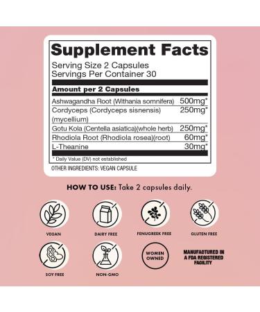 Boobie Relax Mom Postpartum Stress Support Supplement | Breastfeeding Friendly Approved | Postnatal Mood and Energy Support for Women with Ashwagandha & L-Theanine 60 Capsules - Buy Online on GoSupps.com